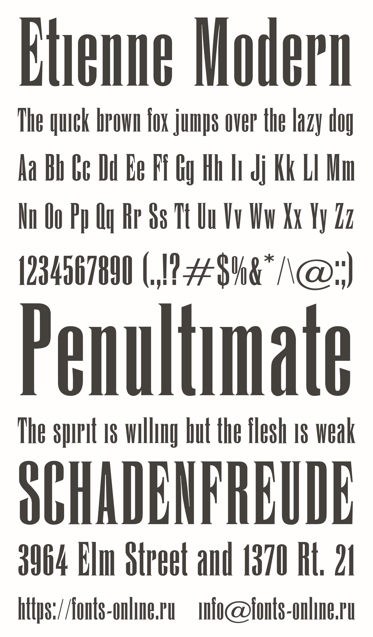 Etienne Modern Free Font Download